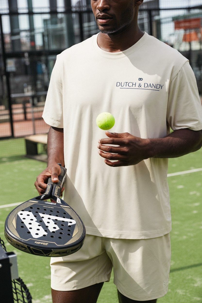 Comfy Bio Katoen Padel Lifestyle Shirt