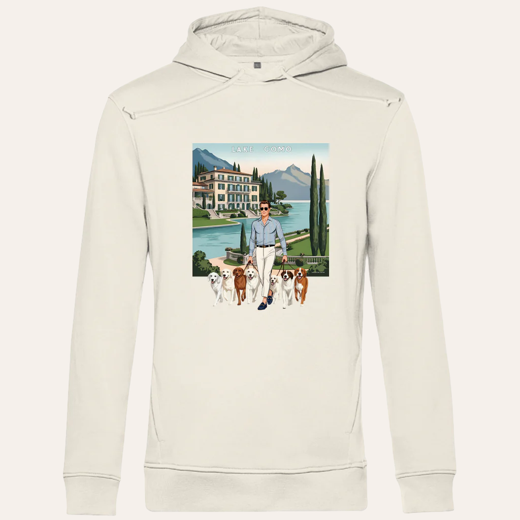 Heren Bio Hoodie – Lake Como