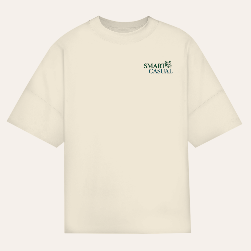 Smart Casual oversized T-shirt – Tiger Emblem