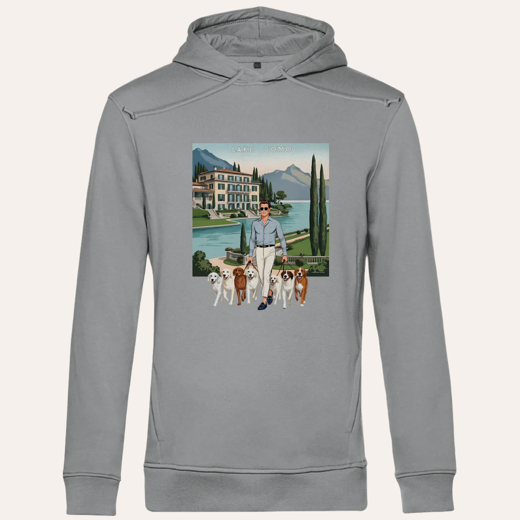 Heren Bio Hoodie – Lake Como