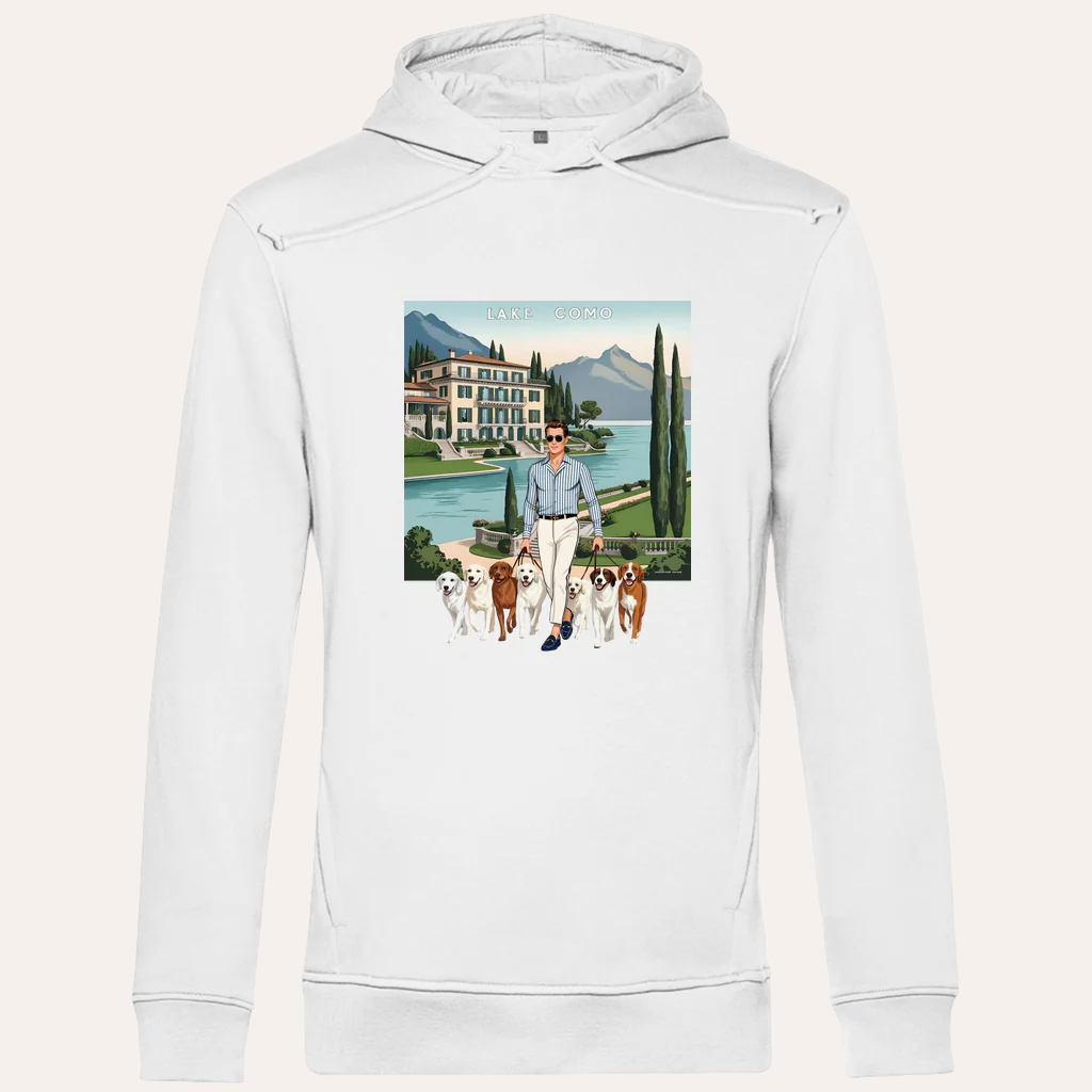 Heren Bio Hoodie – Lake Como