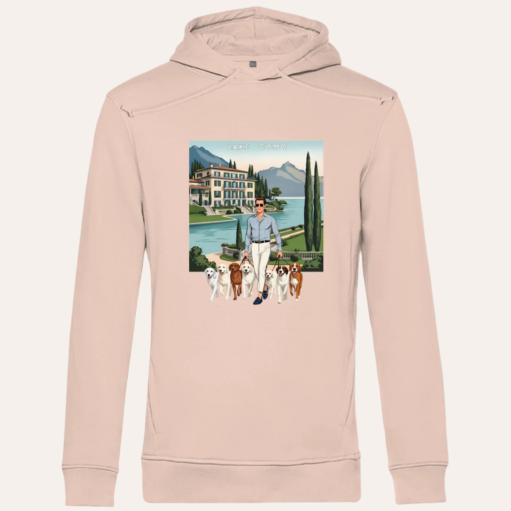 Heren Bio Hoodie – Lake Como