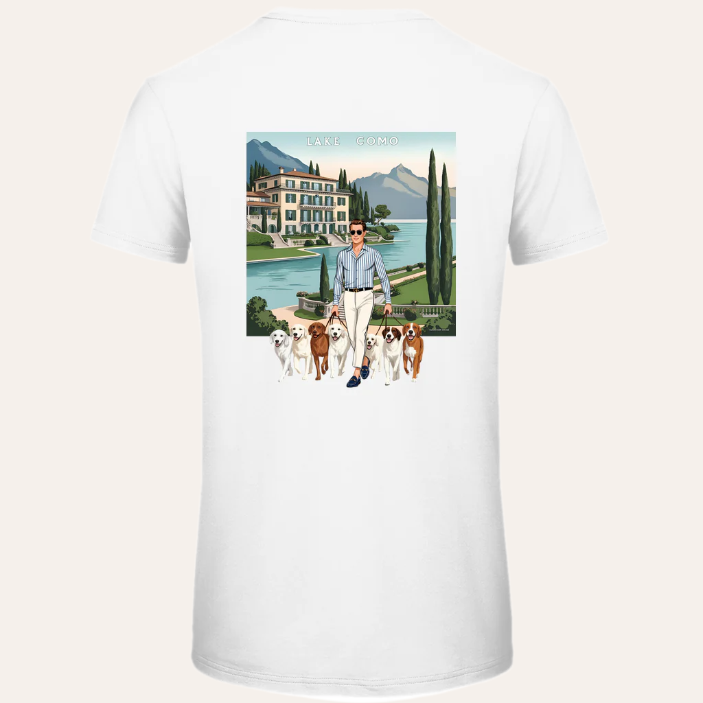 Heren Bio T-shirt – zomers en stijlvol met Lake Como vibes.