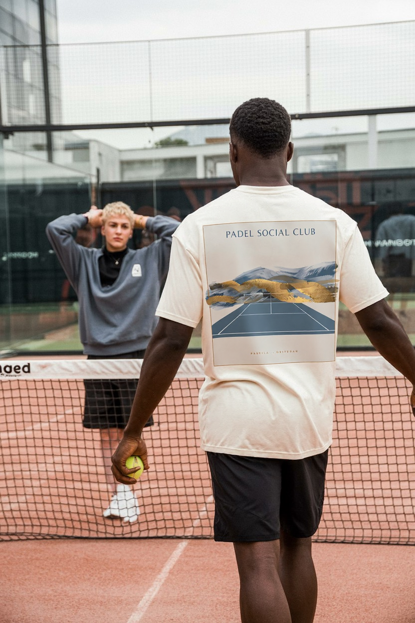 Comfy Bio Katoen Padel Lifestyle Shirt