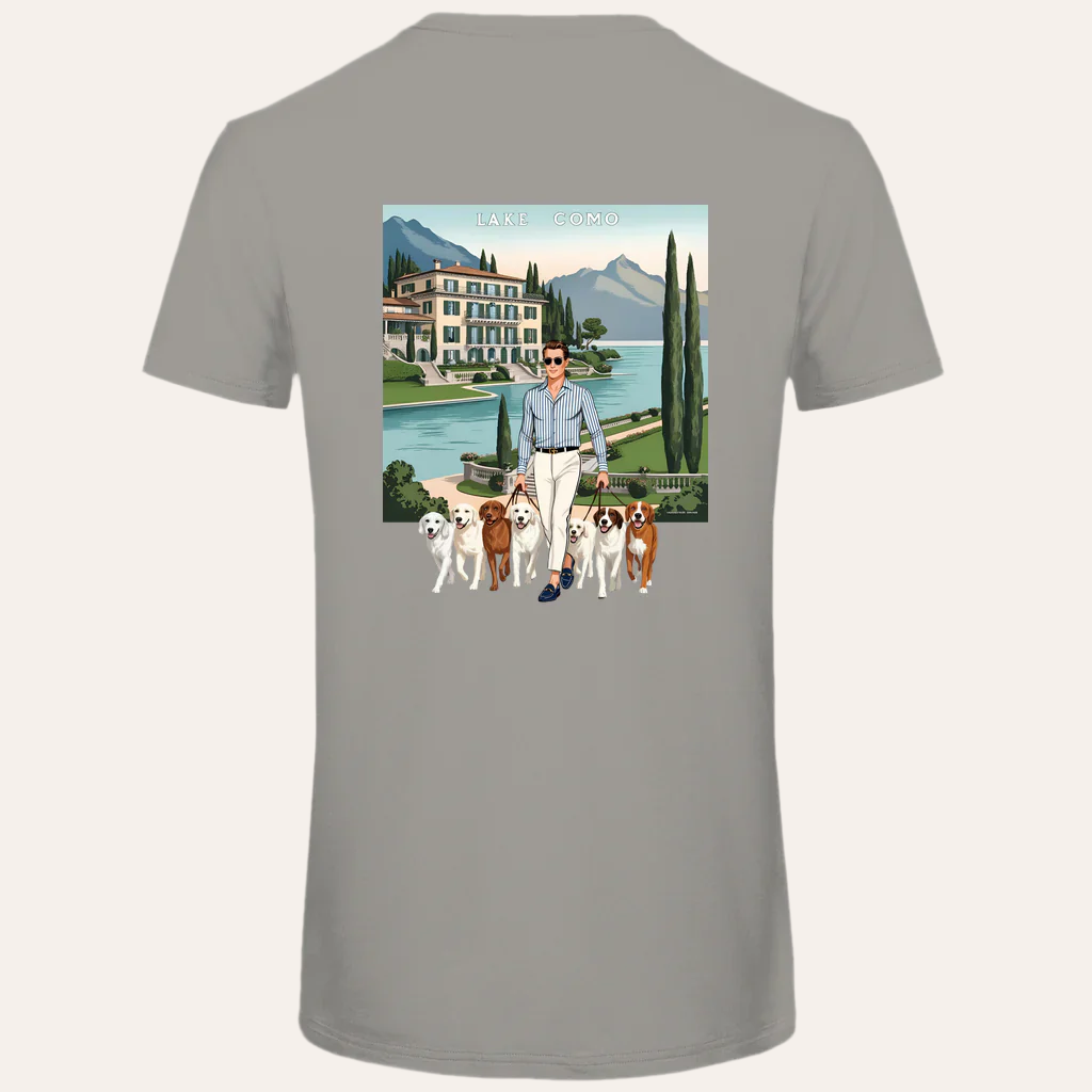 Heren Bio T-shirt – zomers en stijlvol met Lake Como vibes.