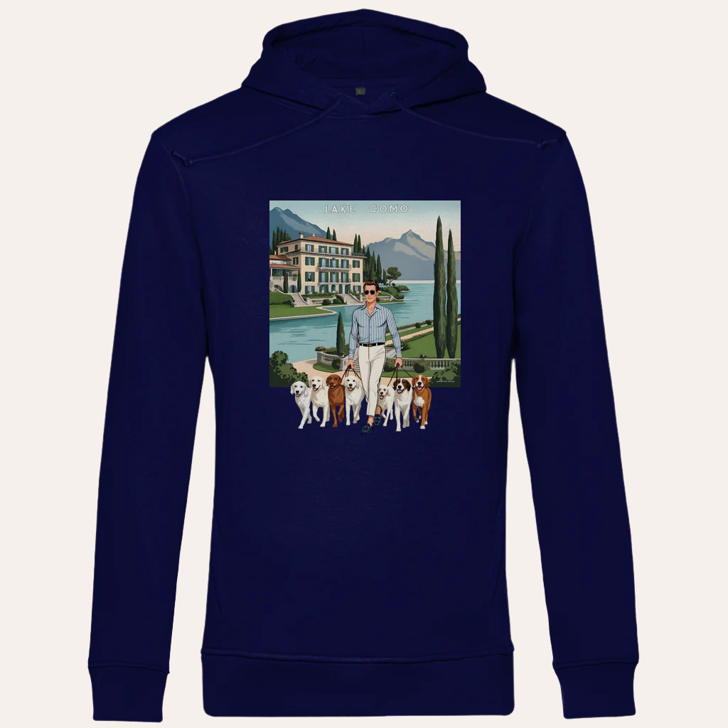 Heren Bio Hoodie – Lake Como