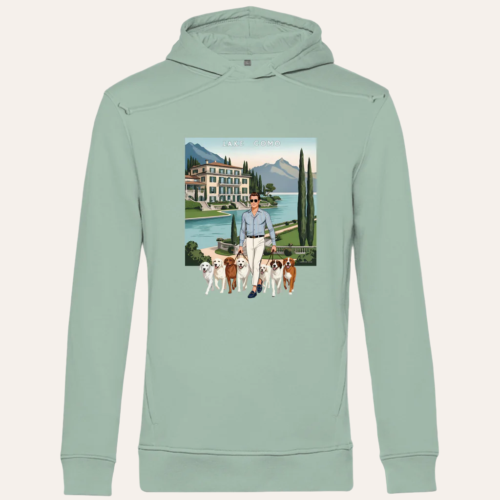 Heren Bio Hoodie – Lake Como