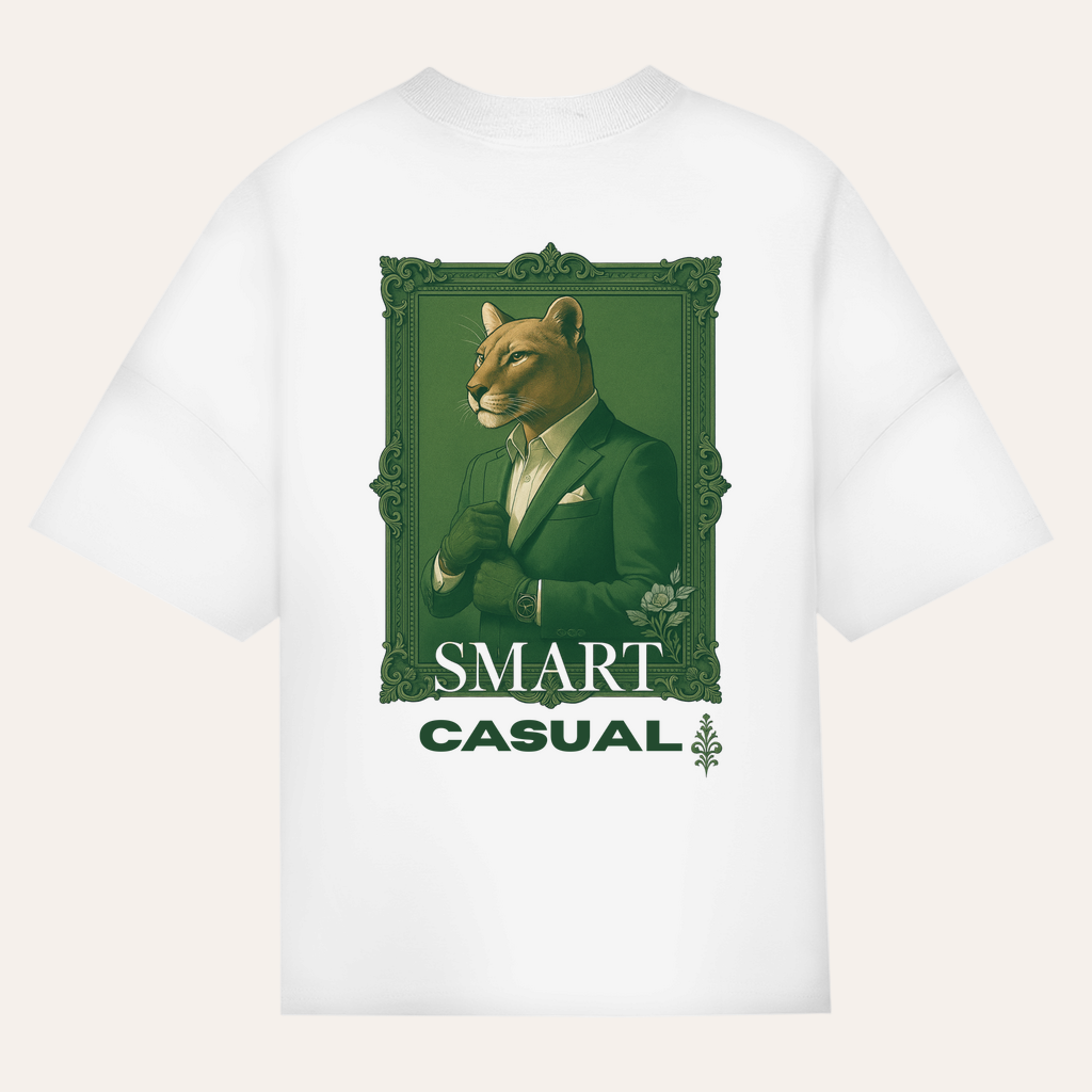 Smart Casual oversized T-shirt – Tiger Emblem