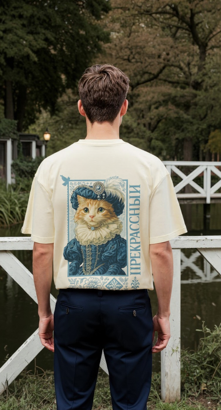 Oversized Cat T-shirt
