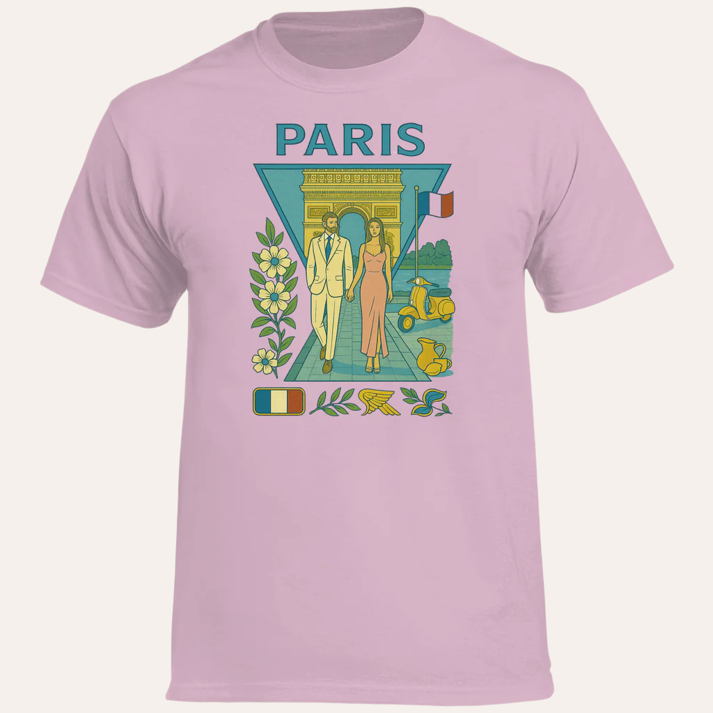 Heren Heavy Cotton T-shirt – Paris