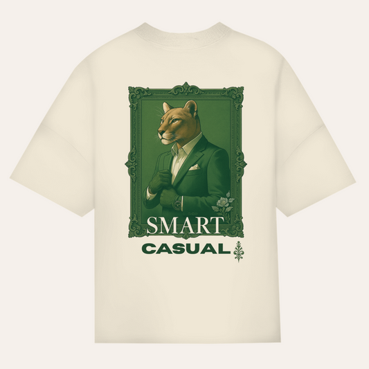 Smart Casual oversized T-shirt – Tiger Emblem