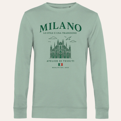 Heren Bio Sweatshirt – Milano Art - 100 verkocht