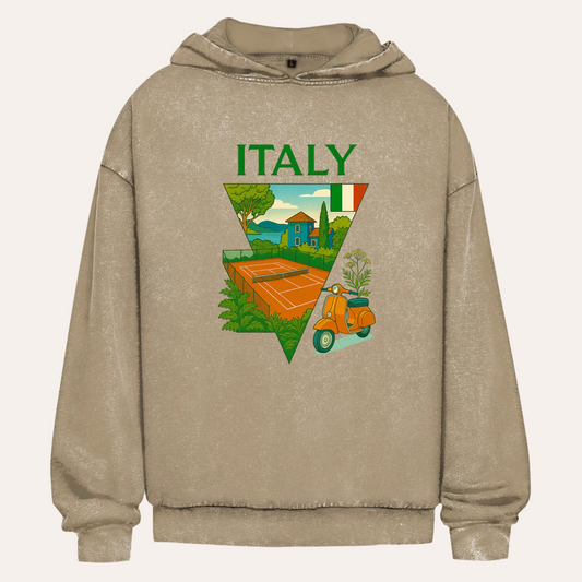 Oversize Washed Hoodie ITALY