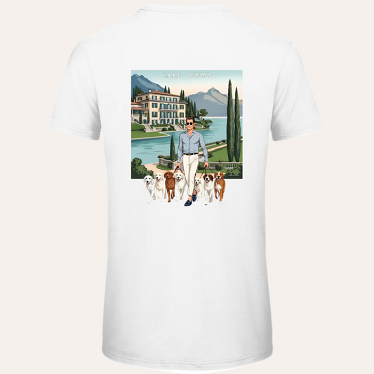 Heren Bio T-shirt – zomers en stijlvol met Lake Como vibes.