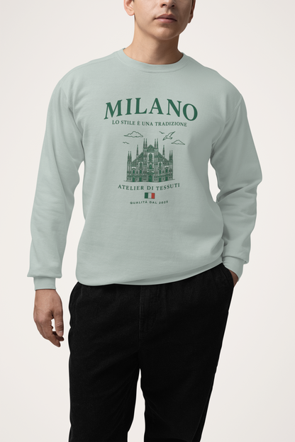 Heren Bio Sweatshirt – Milano Art - 100 verkocht