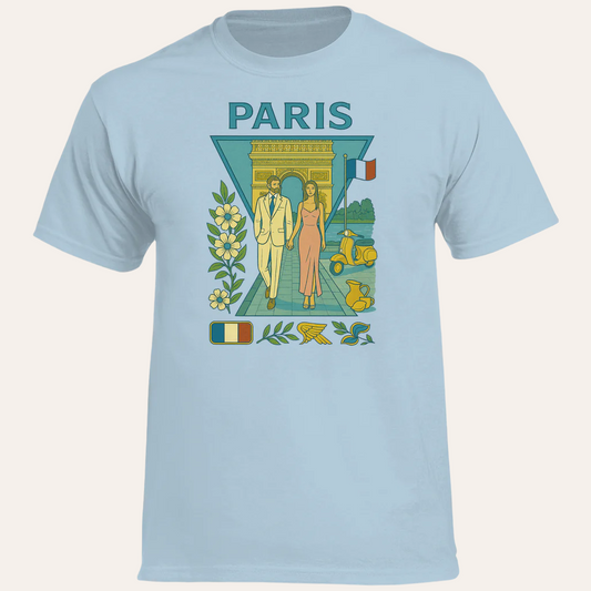 Heren Heavy Cotton T-shirt – Paris