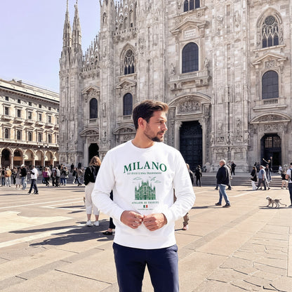 Heren Bio Sweatshirt – Milano Art - 100 verkocht